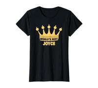 World's Best Joyce Funny Name Joyce Saying Value Graphic T-Shirt, Women, Black, XL