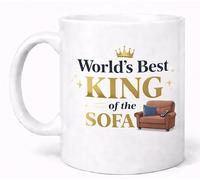 World's Best King of The Sofa Funny Relaxing Gift Mug
