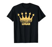 World's Best Logan Saying Funny Name Logan Value Graphic T-Shirt, Men, Black, M