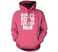 World's Best Lurcher Mum Unisex Hoodie - Pink 12-13 Years