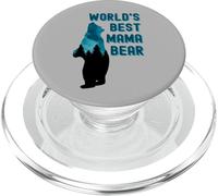 World's Best Mama Bear Mother's Day Vintage Retro Trees PopSockets PopGrip for MagSafe
