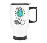 World's Best Midwife Travel Mug Cup with Handle