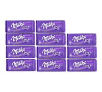 World's Best Milka Chocolate Alpine Milk (Pack of 10+1)
