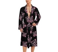World's Best Mom Mens Bathrobe Long Bath Robe Warm Spa Robe Nightgown Soft with Waist Belt