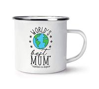 World's Best Mum Retro Enamel Mug Cup
