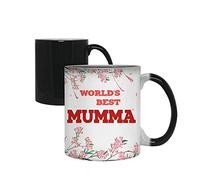 World's Best Mumma Coffee Tea Cocoa Soup Daily use Mug Birthday Gift Mother's Day C Handle Unique Ceramic Cup Mug. (Magic Mug)