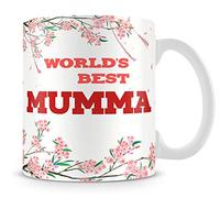 World's Best Mumma Coffee Tea Cocoa Soup Daily use Mug Birthday Gift Mother's Day C Handle Unique Ceramic Cup Mug. (White Mug)