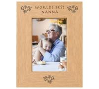Worlds Best Nanna 6x4 Oak Effect Photo Picture Frame Keepsake Gift