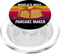 World's Best Pancake Maker Funny Retro Vintage Pancakes PopSockets PopGrip for MagSafe