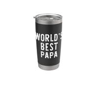 World's Best Papa Funny Family Stainless Steel Insulated Tumbler