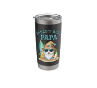 World's Best Papa Surfer Stainless Steel Insulated Tumbler