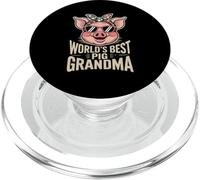 Worlds Best Pig Grandma Cute Farm Lover Humor PopSockets PopGrip for MagSafe