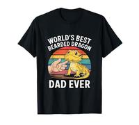 World's Best Pogona Reptile Dad Herpetology Bearded Dragon T-Shirt