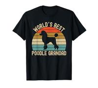 World's Best Poodle Grandad Grandpa T-Shirt