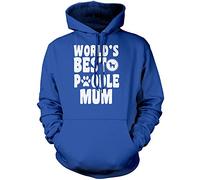 World's Best Poodle Mum Unisex Hoodie - Blue X-Large