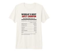 World's Best Safety Champion | Workplace Safety Leader Gift Premium T-Shirt
