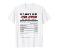 World's Best Safety Champion | Workplace Safety Leader Gift T-Shirt
