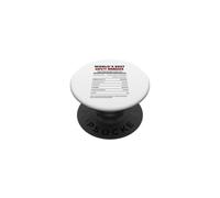 World's Best Safety Manager Nutrition Facts Campaign Gift PopSockets Adhesive PopGrip