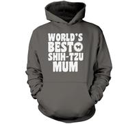 World's Best Shih-tzu Mum Unisex Hoodie - Grey Large