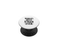 World's Best Singer Ever Music Lover PopSockets Adhesive PopGrip