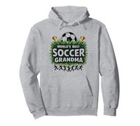 World's Best Soccer Grandma Champion for Women Pullover Hoodie, Adult Unisex, Heather Grey, XXL
