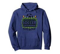 World's Best Soccer Grandma Champion for Women Pullover Hoodie, Adult Unisex, Navy, S