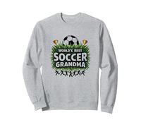 World's Best Soccer Grandma Champion for Women Sweatshirt, Adult Unisex, Heather Grey, XL