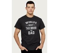 Worlds Best Taxi Driver And Dad Fathers Day T-Shirt Coto7 Black XXL