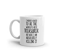 World's Best Treasurer Mug-Funny Treasurer Gift-Treasurer Coffee Mug-Treasurer Quote-Best Treasurer Ever-Greatest Treasurer-Mugs-Joke