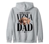World's Best Vizsla Dad Father Lover Zip Hoodie