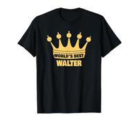 World's Best Walter Saying Funny Name Walter Value Graphic T-Shirt, Men, Black, XL