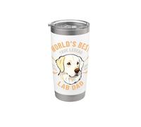 World's Best White Lab Dad True Legend Dog Owner Stainless Steel Insulated Tumbler
