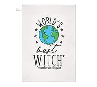 World's Best Witch Tea Towel Dish Cloth