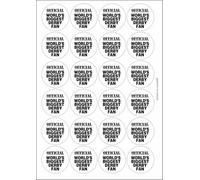 World's Biggest Derby Fan Circular Matt Paper Stickers A4 Sheet of 24 (Each Sticker is 45mm Diameter)