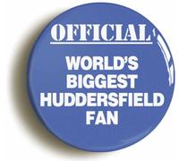 World's Biggest Huddersfield Fan Fridge Magnet (Circular 2inch / 50mm Diameter)