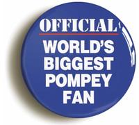 World's Biggest Pompey Fan Fridge Magnet (Circular 2inch / 50mm Diameter)