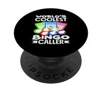 World's Coolest Bingo Caller Player Fun PopSockets Adhesive PopGrip