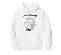 World's Coolest Papa Line Art est. forever Pullover Hoodie