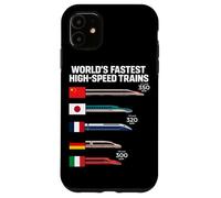 World's Fastest High Speed Trains by Country Case for iPhone 11