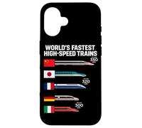 World's Fastest High Speed Trains by Country Case for iPhone 16