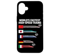 World's Fastest High Speed Trains by Country Case for iPhone 16 Plus