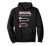 World's Fastest High Speed Trains by Country Pullover Hoodie