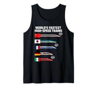 World's Fastest High Speed Trains by Country Tank Top