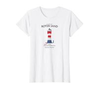 World's First Offshore Lighthouse Red Sand, Germany Value Graphic T-Shirt, Women, White, M