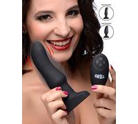 Worlds First Remote Control Inflatable 10X Vibrating Curved Silicone Anal Plug