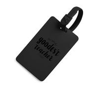 World's Goodest Teacher Luggage Tag for Suitcases Travel Baggage Identify Labels Privacy Protection Essentials for Women Men One Size