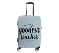 World's Goodest Teacher Suitcase Cover Elastic Luggage Protector Fit 19 to 32 Inch Stylish Baggage Covers Travel Accessories