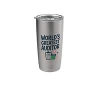 World's Greatest Auditor, Auditing Accountant Accounting Stainless Steel Insulated Tumbler