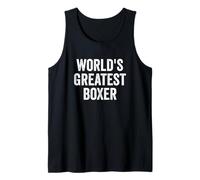 World's Greatest Boxer Boxing Tank Top