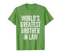 World's Greatest Brother in Law T-Shirt, Men, Grass Green, Small